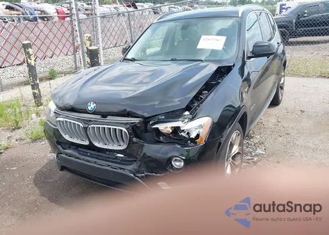 2015 BMW X3 xDrive28I z USA, uszkodzony, nr VIN 5UXWX9C56F0D53533